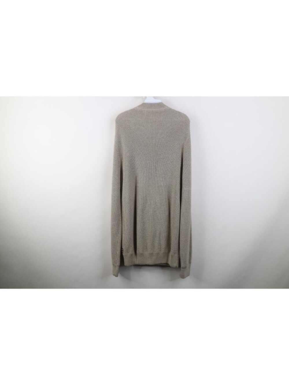 Vintage Eddie Bauer Mens XLT Blank Chunky Commando Ribbed Knit Henley Sweater - Picture 12 of 15